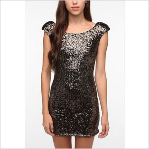 urban outfitter glitter glam dress